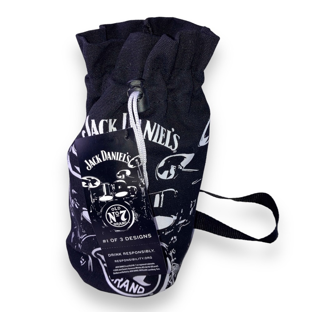 Jack Daniels Cinch Sack Drums LTD Edition #1 Sling‎ 1.76L bottle Canvas Whiskey